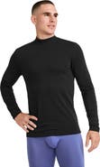 Jockey Mens Cotton Stretch Long Sleeve Mock Neck Tee