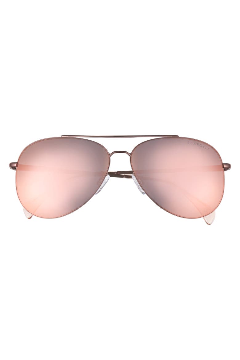 Hiva Oa 58mm Aviator Sunglasses, Alternate, color, BALLET