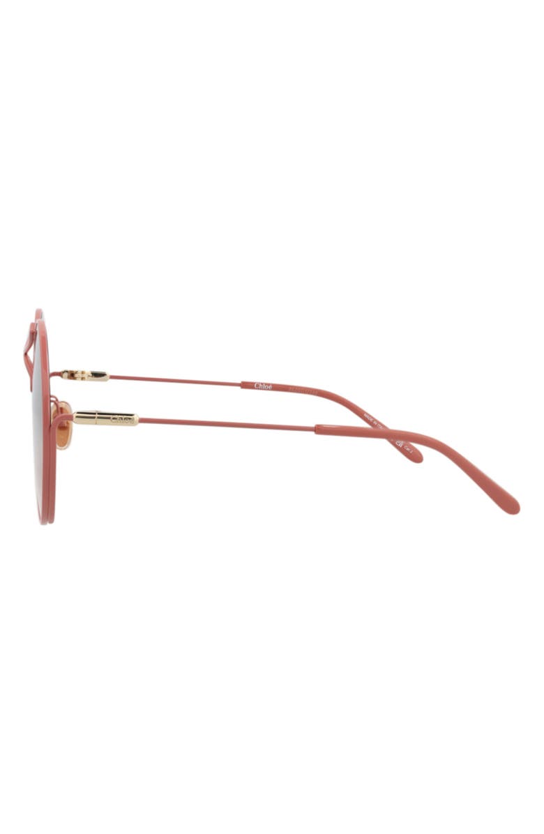 Chloé 58mm Round Sunglasses, Alternate, color, Pink Pink Brown