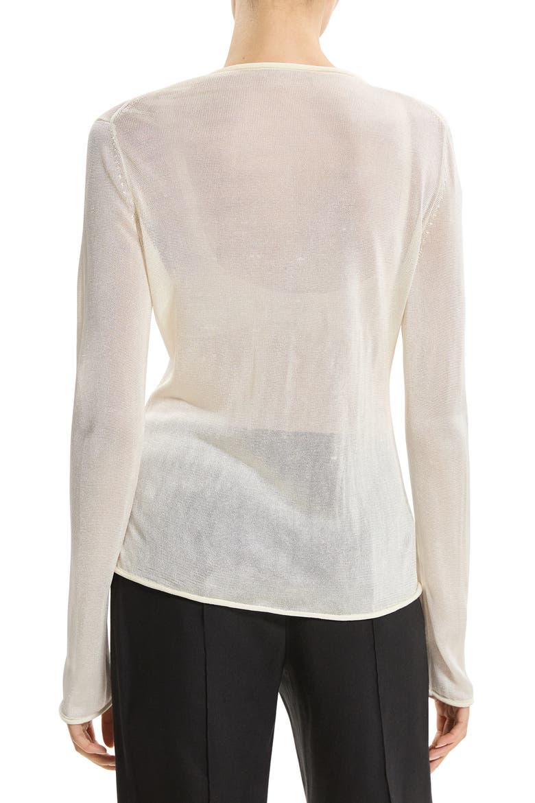 Lust Sheer Jersey Cardigan, Alternate, color, IVORY