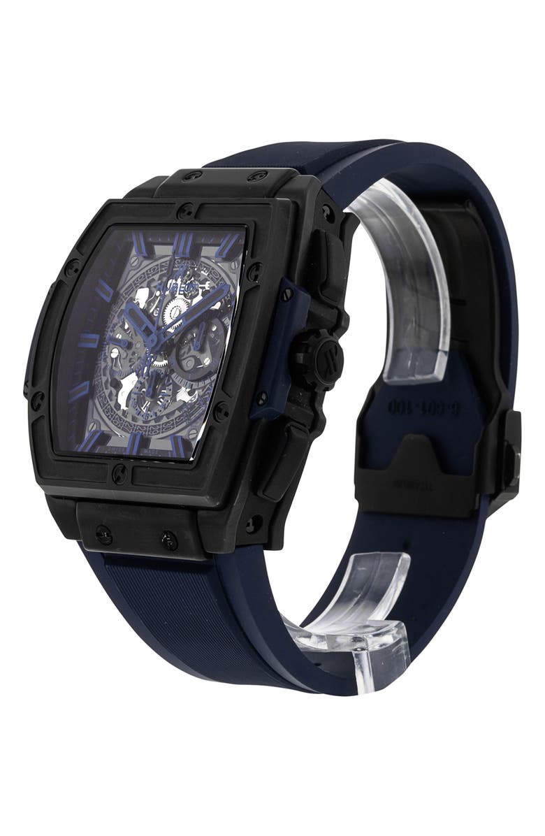 Watchfinder & Co. Hublot Preowned Big Bang Chronograph Rubber Strap Watch, 45mm, Alternate, color, 