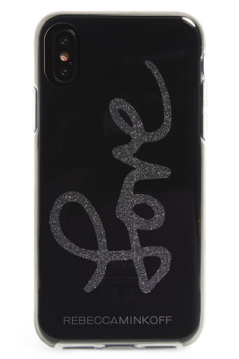 Double Up iPhone X Case, Main, color, BLACK