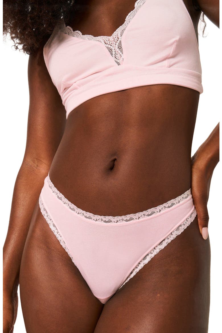 Thong Four Pack, Alternate, color, Pink A Boo