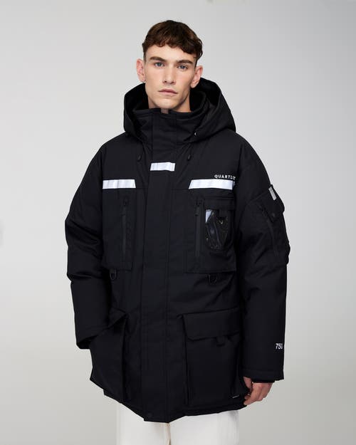 Quartz Co. Vostok 3.0 | Hooded Down Expedition Jacket In Black
