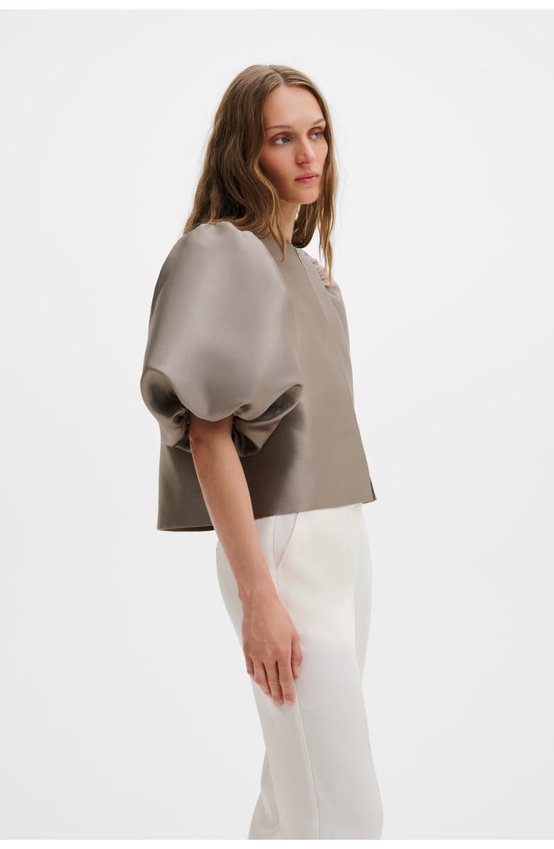 Malina Cleo Pouf Balloon Sleeve Blouse, Main, color, Graphite