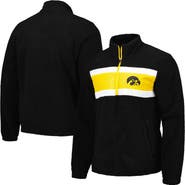 G-III SPORTS BY CARL BANKS Men's G-III Sports by Carl Banks Black Iowa Hawkeyes Pinch Runner Half-Zip Top