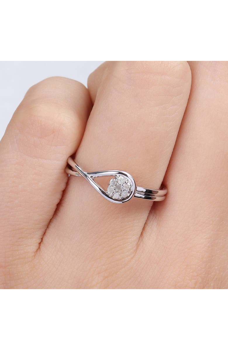 DELMAR Diamond Infinity Promise Ring, Alternate, color, 