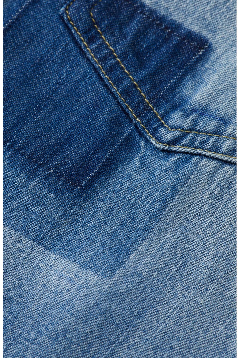 Kids' Patchwork Denim Overshirt, Alternate, color, ART FROM THE HEART