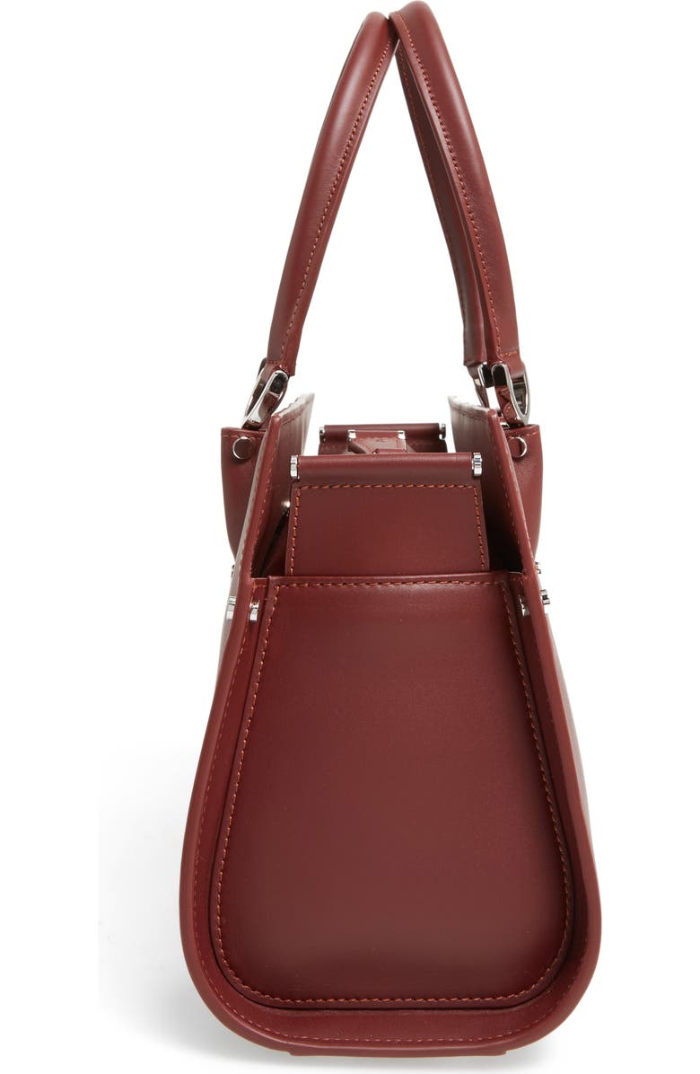 Longchamp Paris Premier Leather Satchel, Alternate, color, Red Lacqur