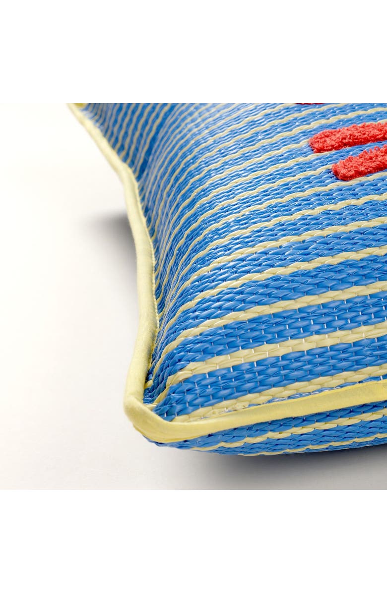 Zsa Zsa Zsu Rajpath Embroidery Polypropylene Cushion 12X20 In, Alternate, color, Blue