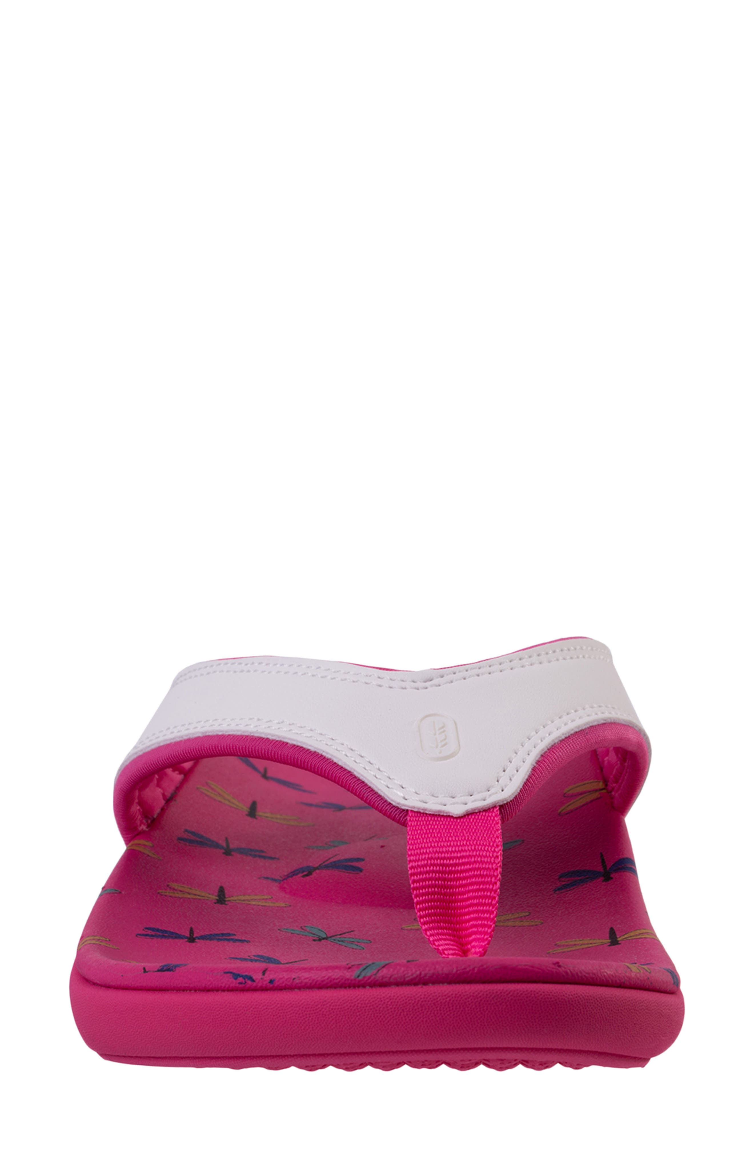 Yumi Critters Flip Flop, Alternate, color, DRAGONFLIES