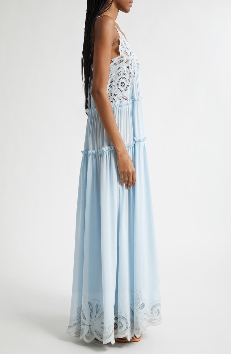 Ulla Johnson Filippa Silk & Lace Gown, Alternate, color, 