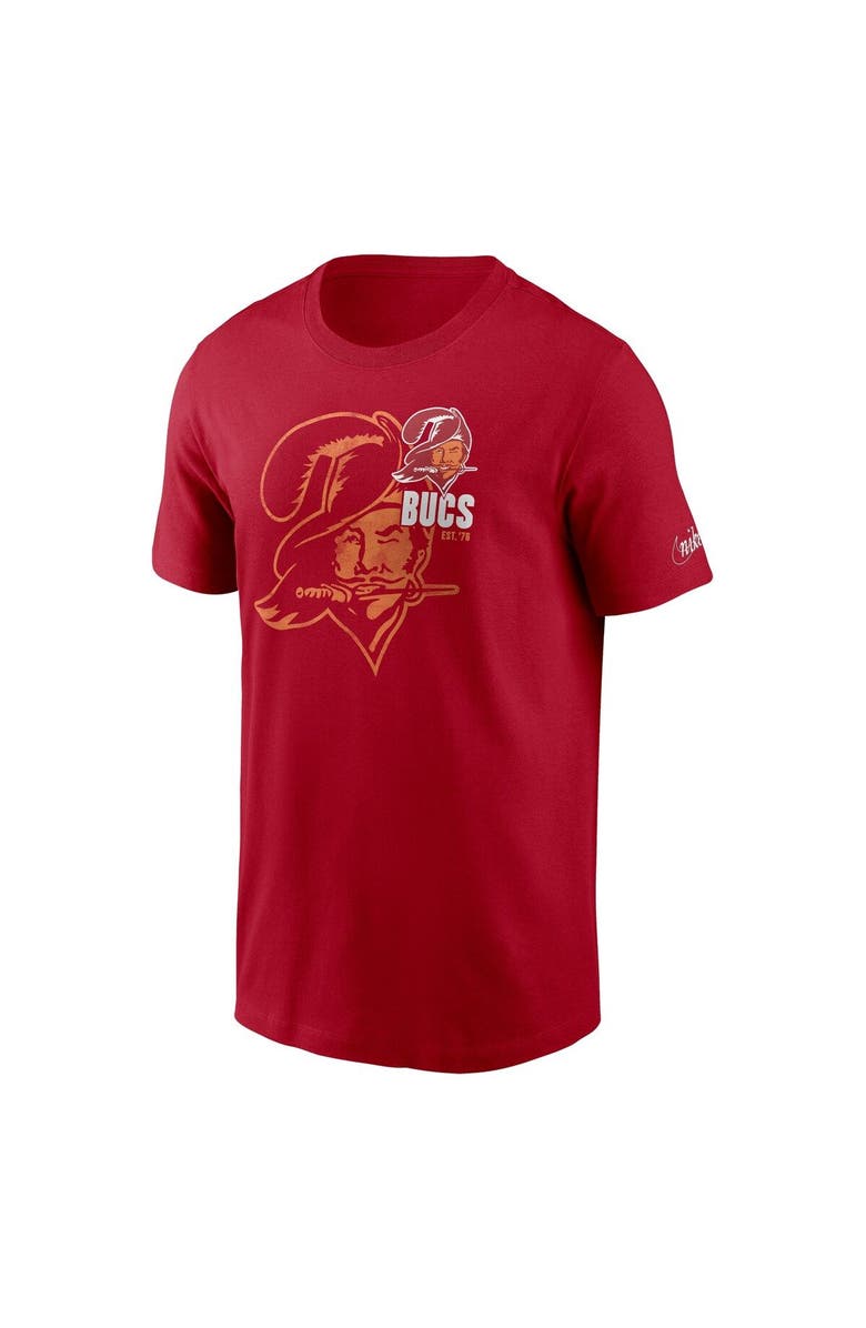 Nike Men's Nike Red Tampa Bay Buccaneers Logo Essential T-Shirt, Alternate, color,