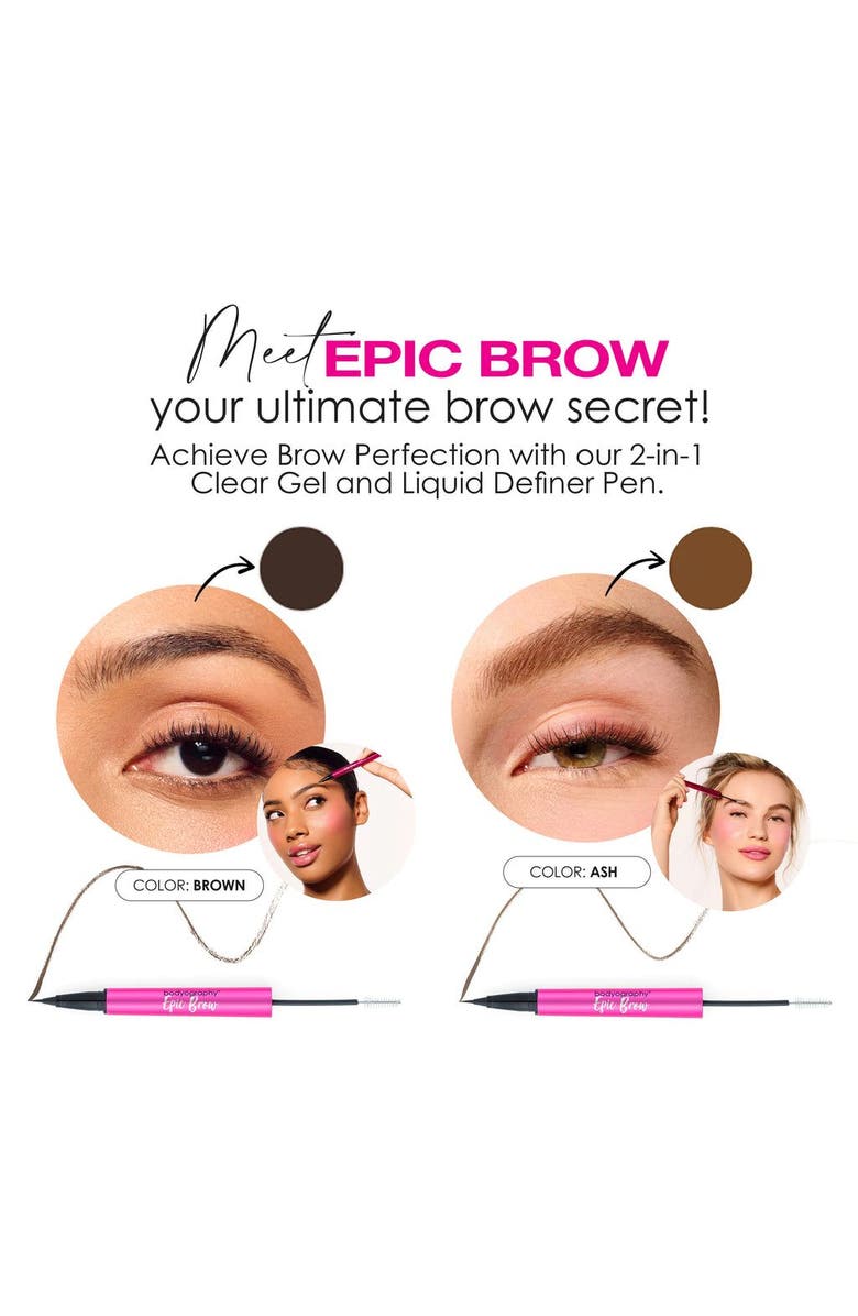 Bodyography Epic Brow Liquid Brow Definer, Alternate, color, Brown