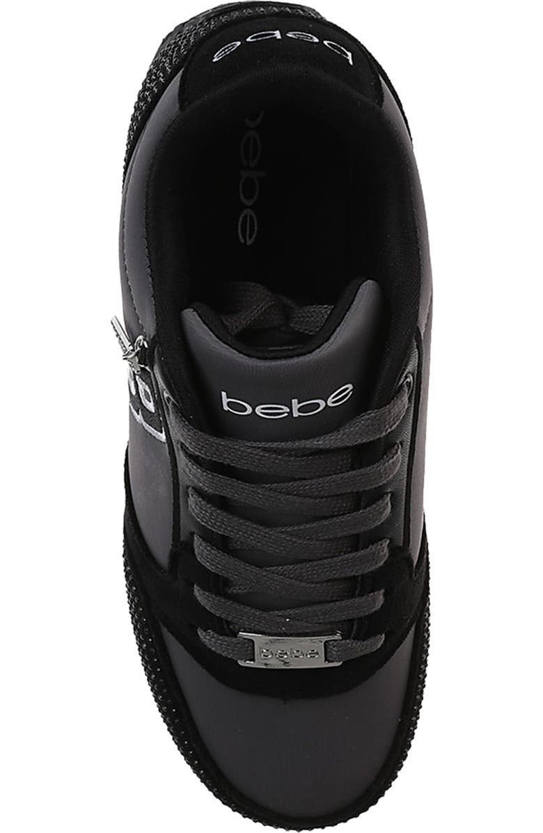 bebe Embellished Varsity Low Top Sneaker, Alternate, color,
