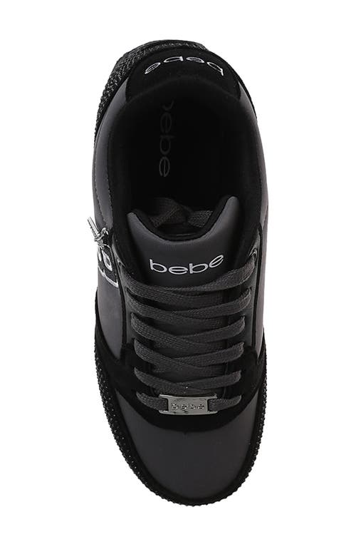 Bebe Embellished Varsity Low Top Sneaker