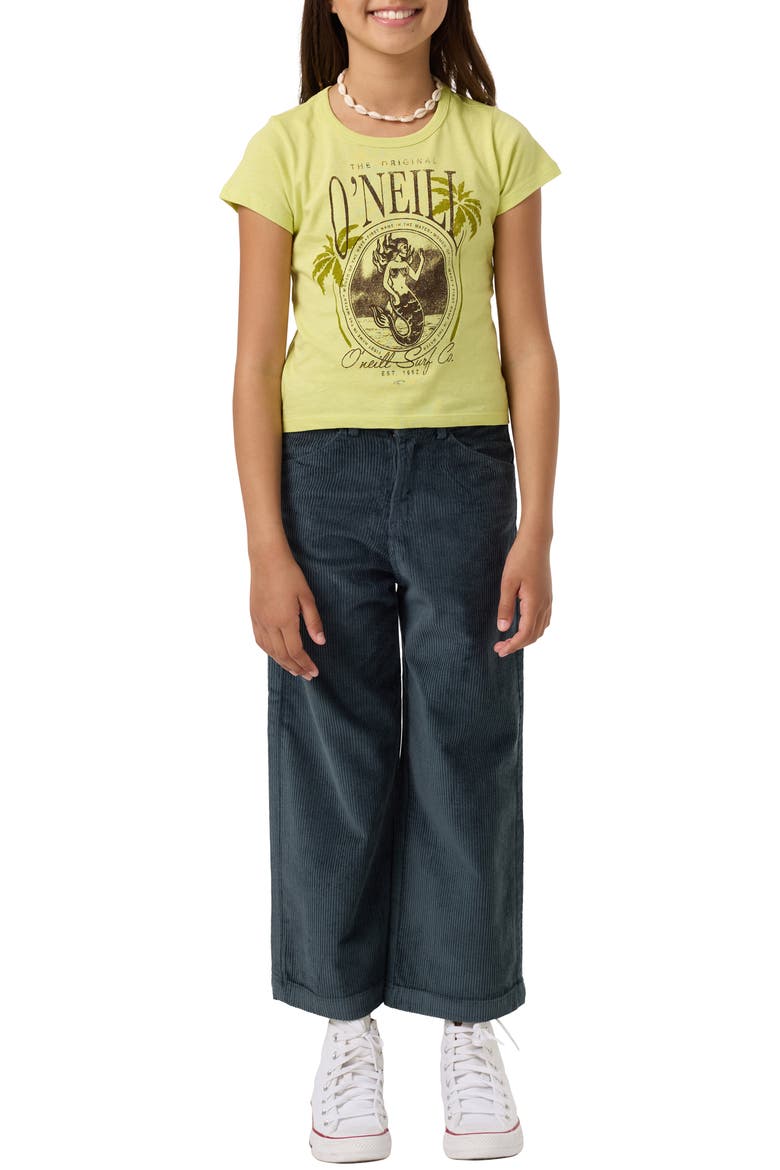 Kids' Willa Skimmer Graphic T-Shirt, Alternate, color, CELERY