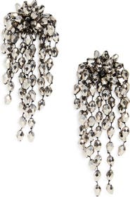 Isabel Marant Hanabi Beaded Clip-On Drop Earrings