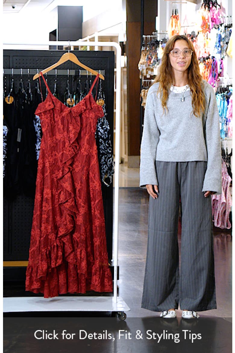 Irisia Ruffle Lace Maxi Dress video