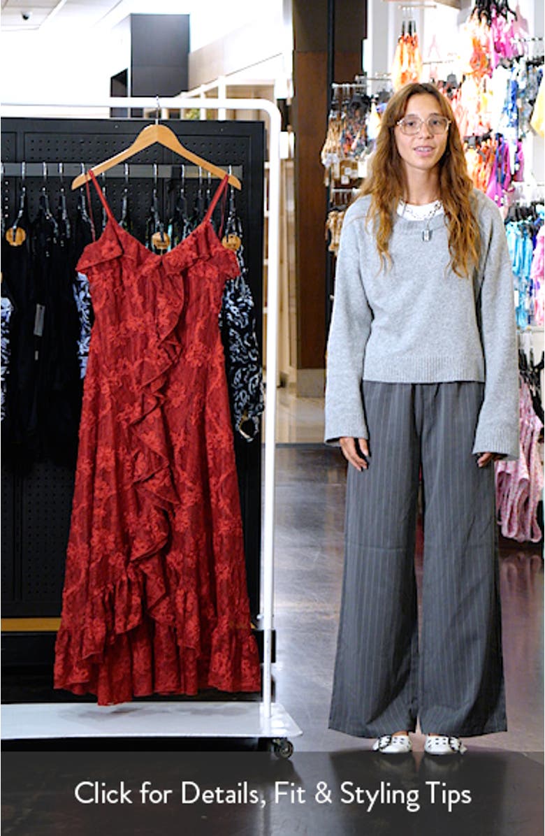 Irisia Ruffle Lace Maxi Dress, sales video thumbnail