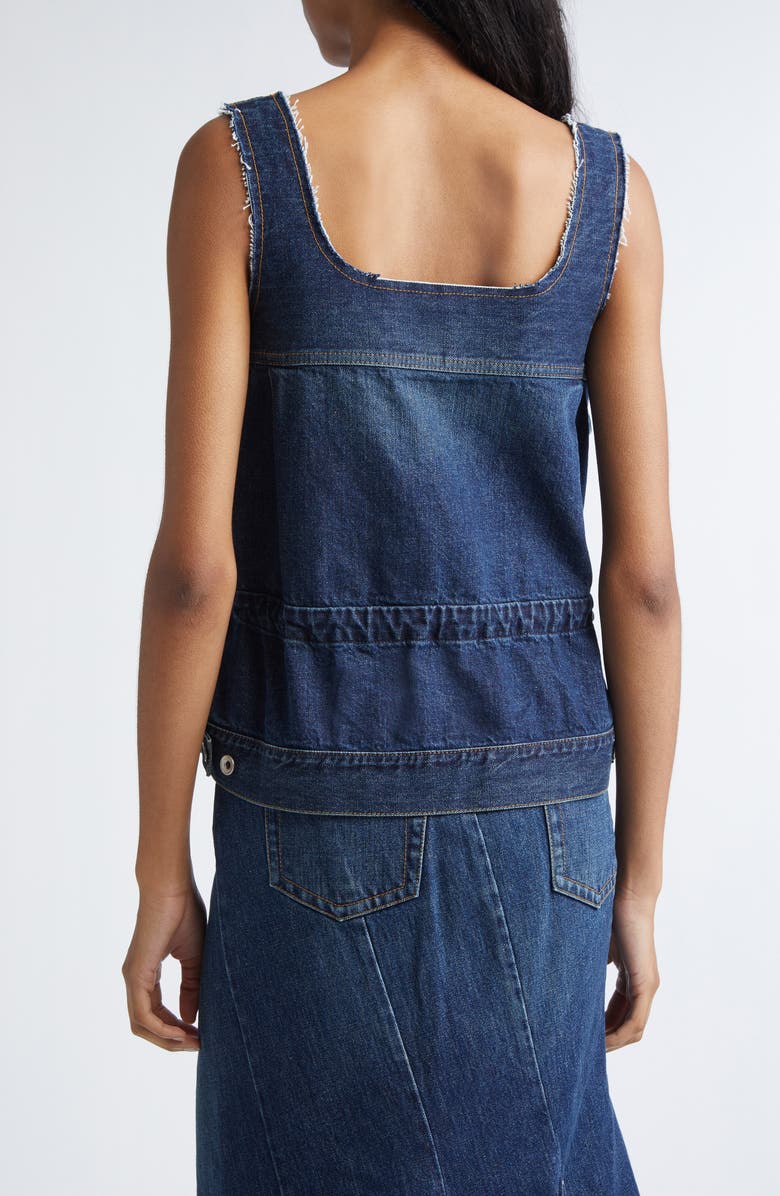 Sacai Denim Tank, Alternate, color, Blue