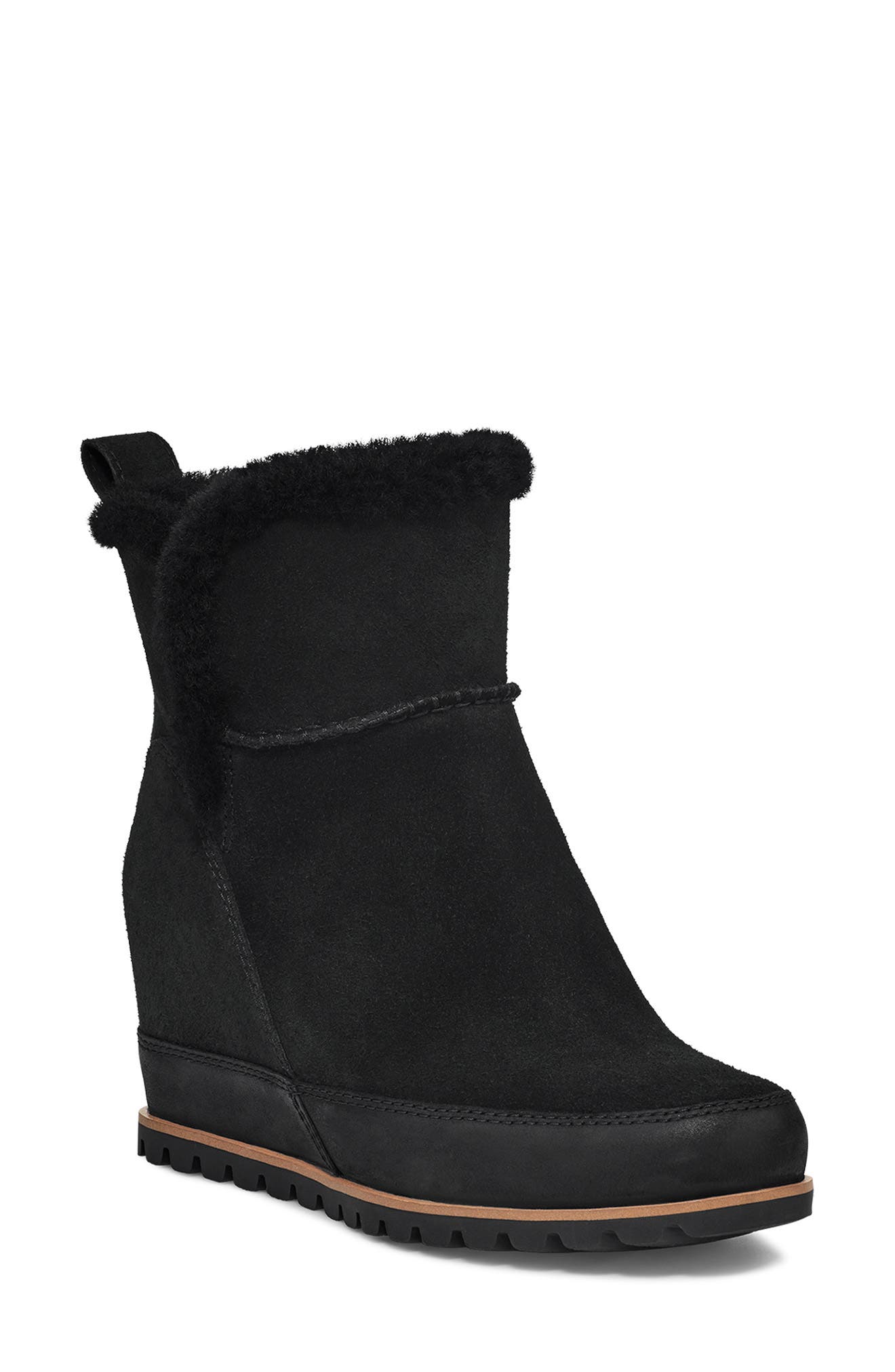 UGG<sup>®</sup> Malvella Waterproof Boot with Genuine Shearling Trim, Main, color, 