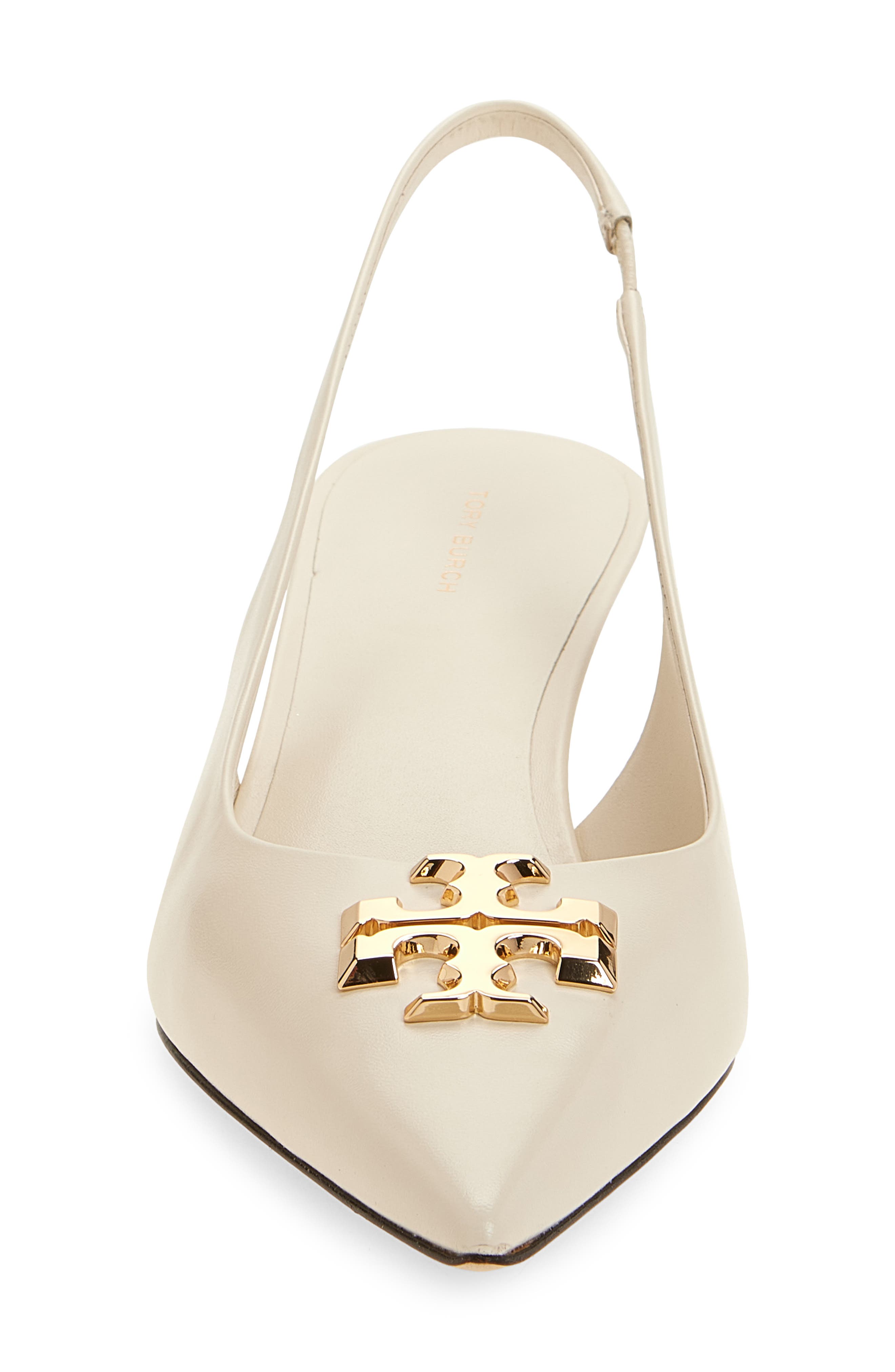 Eleanor Kitten Heel Slingback Pump, Alternate, color, LIGHT CREAM / GOLD