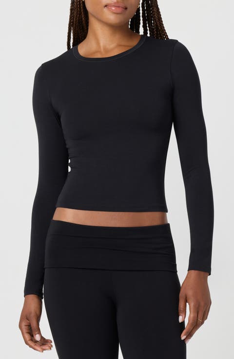 Softie Cotton Blend Long Sleeve Top