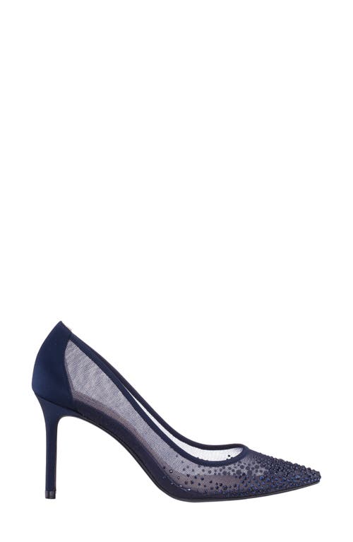 Nina Nalia Pointed Toe Pump In Navy