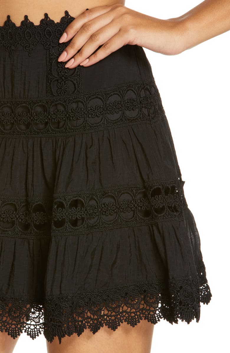 Elan Lace Inset Skirt, Alternate, color, 