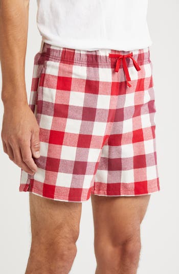 Flannel Pajama Shorts