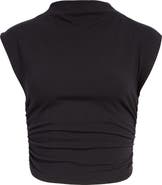 Reformation Lindy Ruched Crop Top