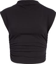 Reformation Lindy Ruched Crop Top