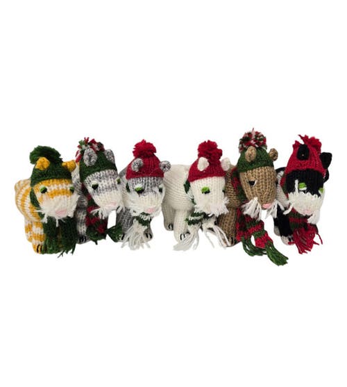 Melange Collection Cat Ornaments In Multi