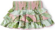 Shade Critters Kids' Cabana Palms Shimmer Smocked UPF 50+ Cover-Up Skirt