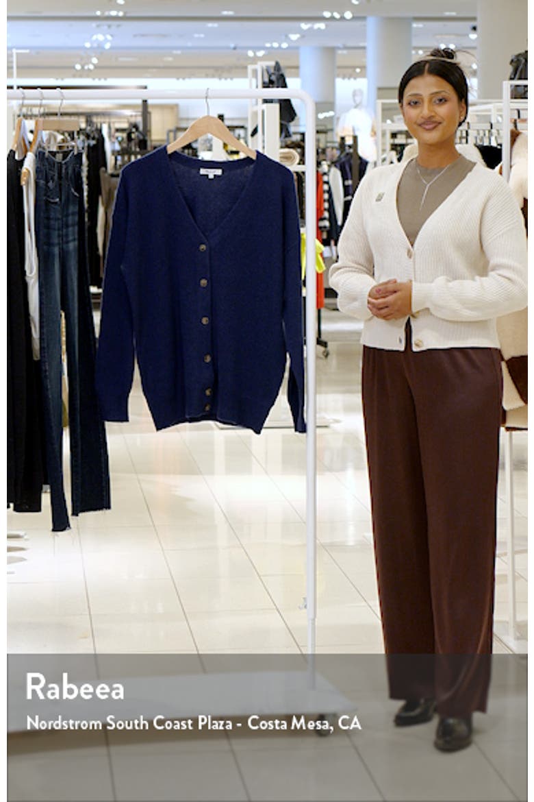 V-Neck Relaxed Cardigan video