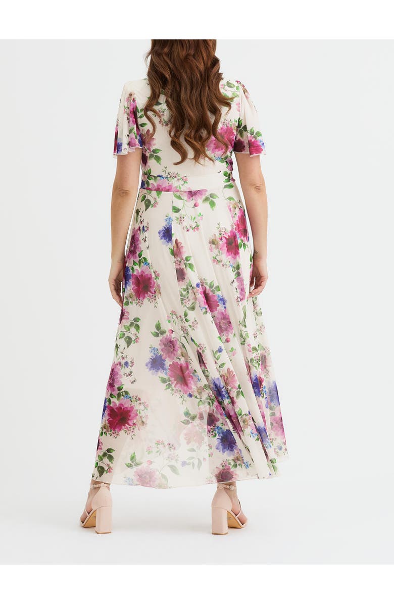 Scarlett & Jo Tilly Floral Sweetheart Dress, Alternate, color, Cream Pink Multi