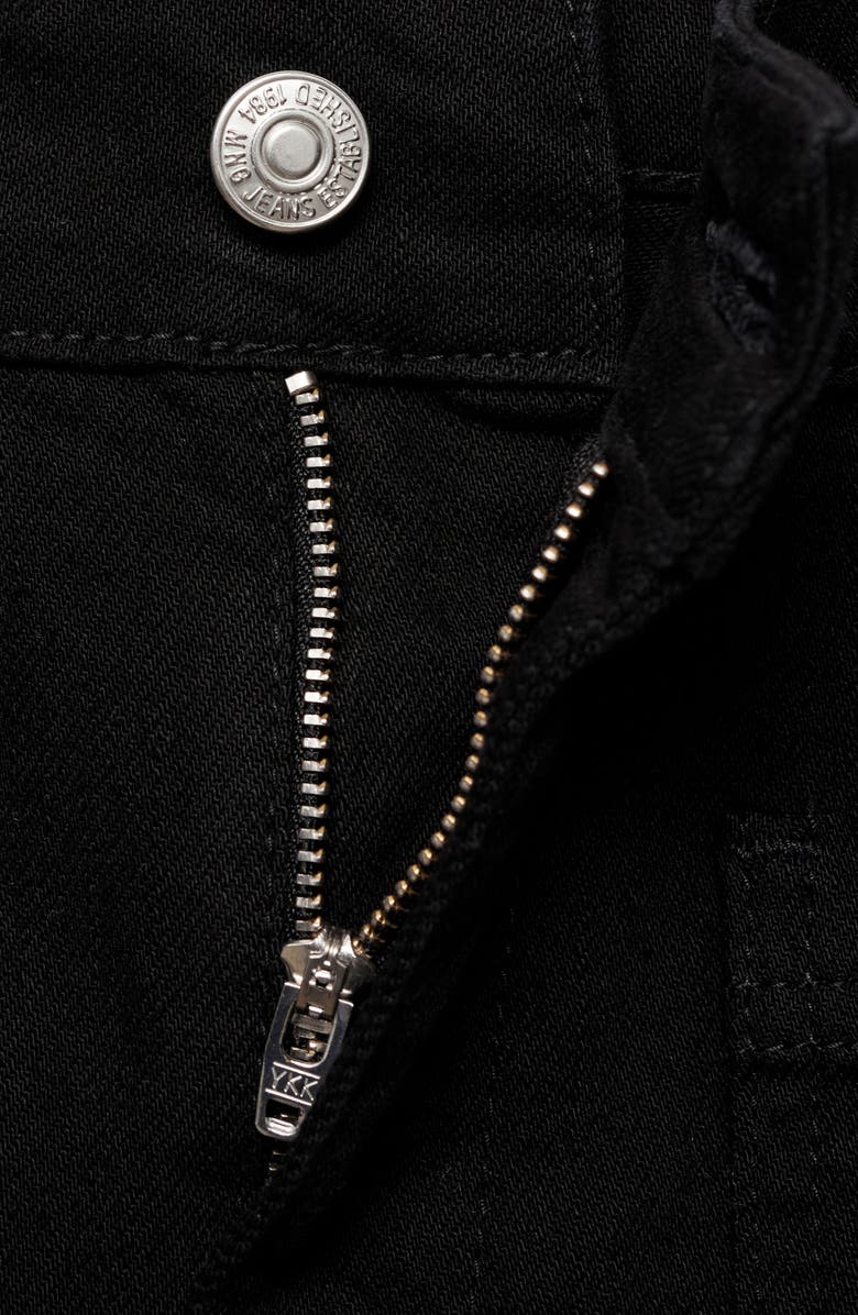 MANGO Alex Raw Hem Patch Pocket Crop Flare Jeans, Alternate, color, 