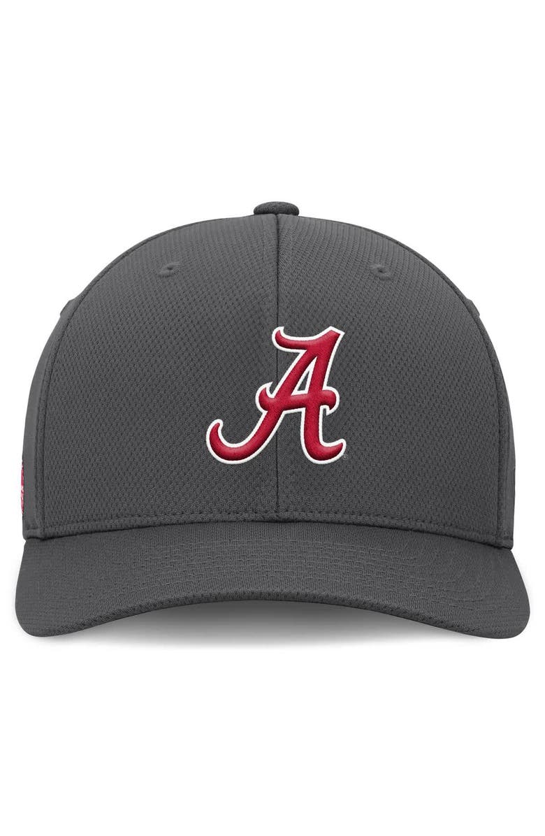 TOP OF THE WORLD Men's Top of the World  Charcoal Alabama Crimson Tide Reflex Logo Flex Hat, Alternate, color, 