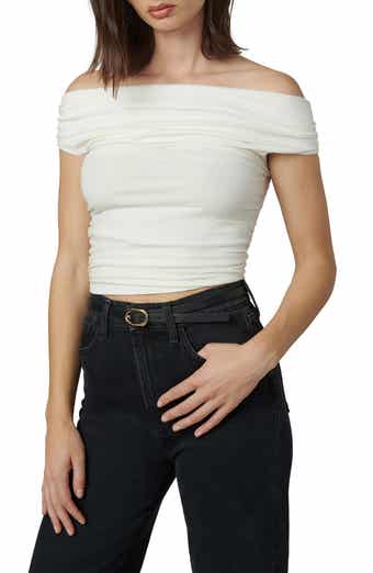 Joe's The Mia Off the Shoulder Crop Top