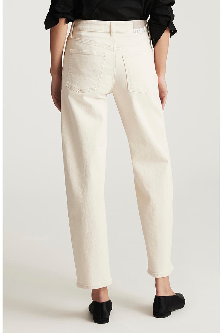 Nica High Waist Barrel Jeans, Alternate, color, BEIGE