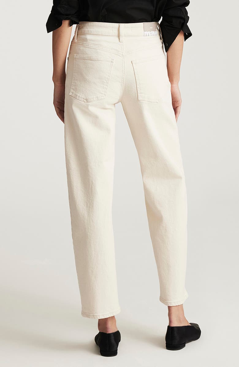 Mavi Jeans Nica High Waist Barrel Jeans, Alternate, color, Beige