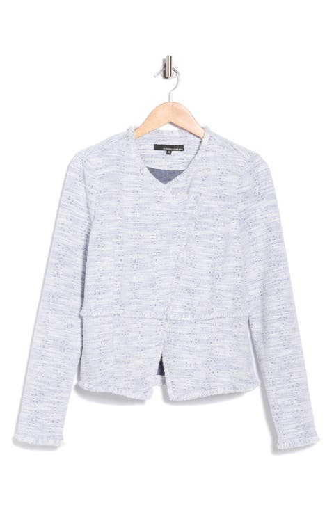 Fringe Tweed Moto Jacket