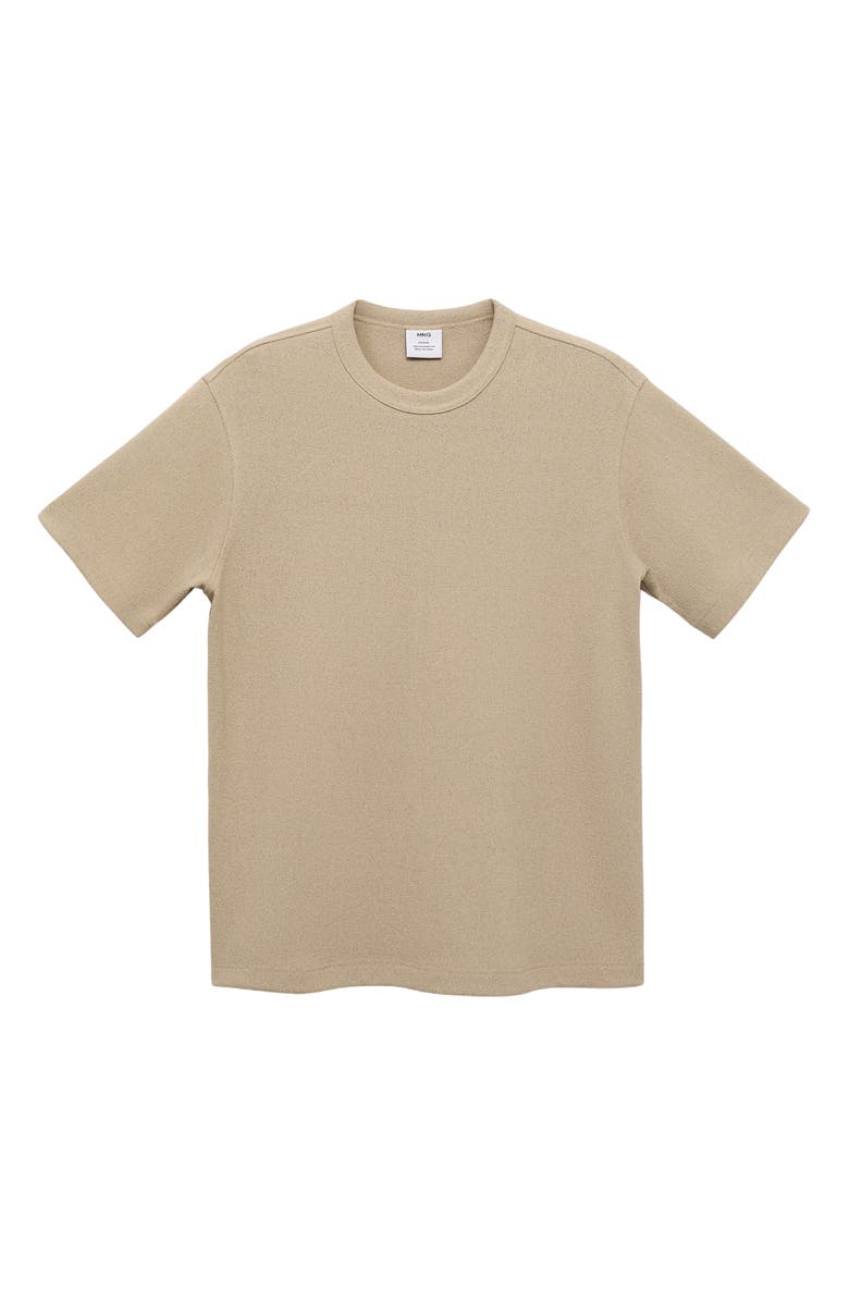 MANGO Fine Knit T-Shirt, Alternate, color, Beige