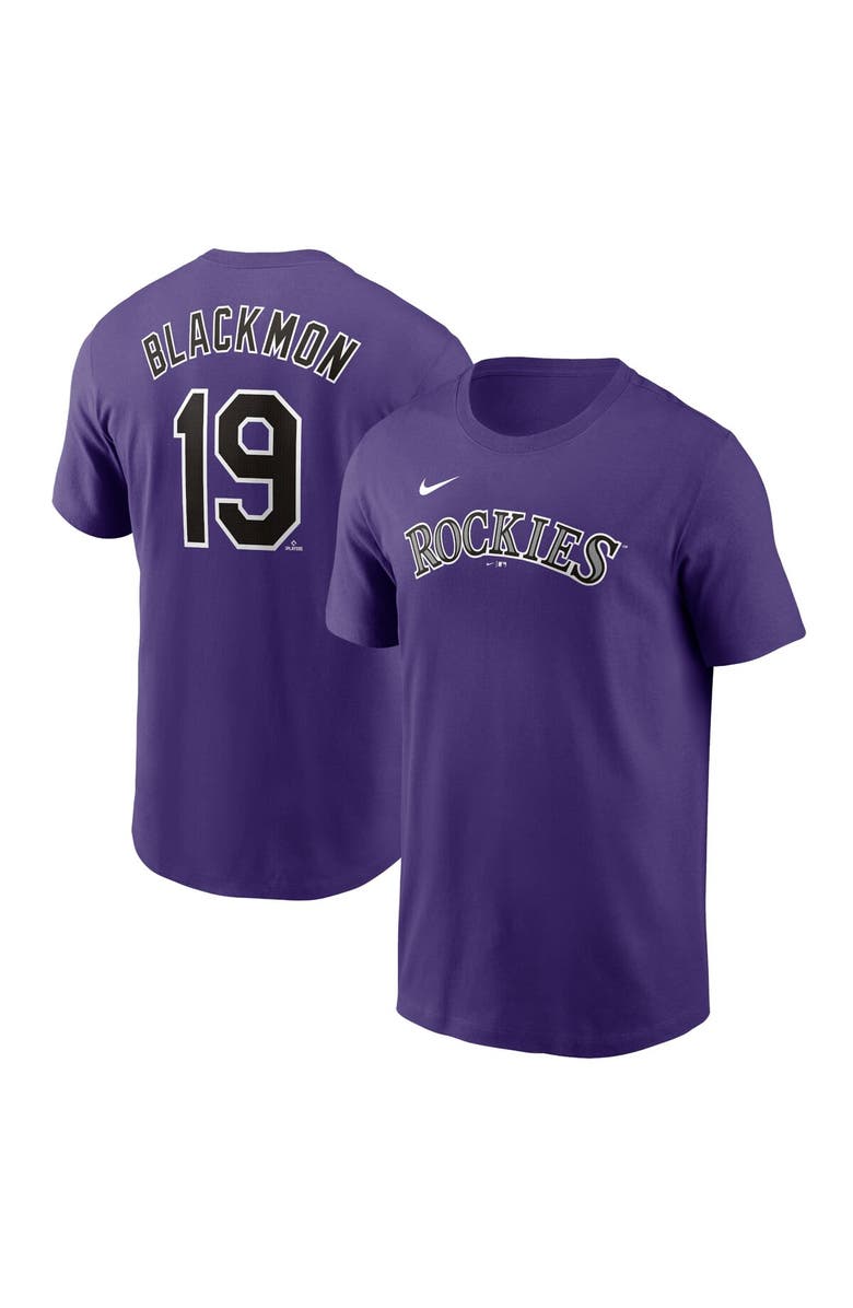 Nike Men's Nike Charlie Blackmon Purple Colorado Rockies Fuse Name & Number T-Shirt, Alternate, color, 