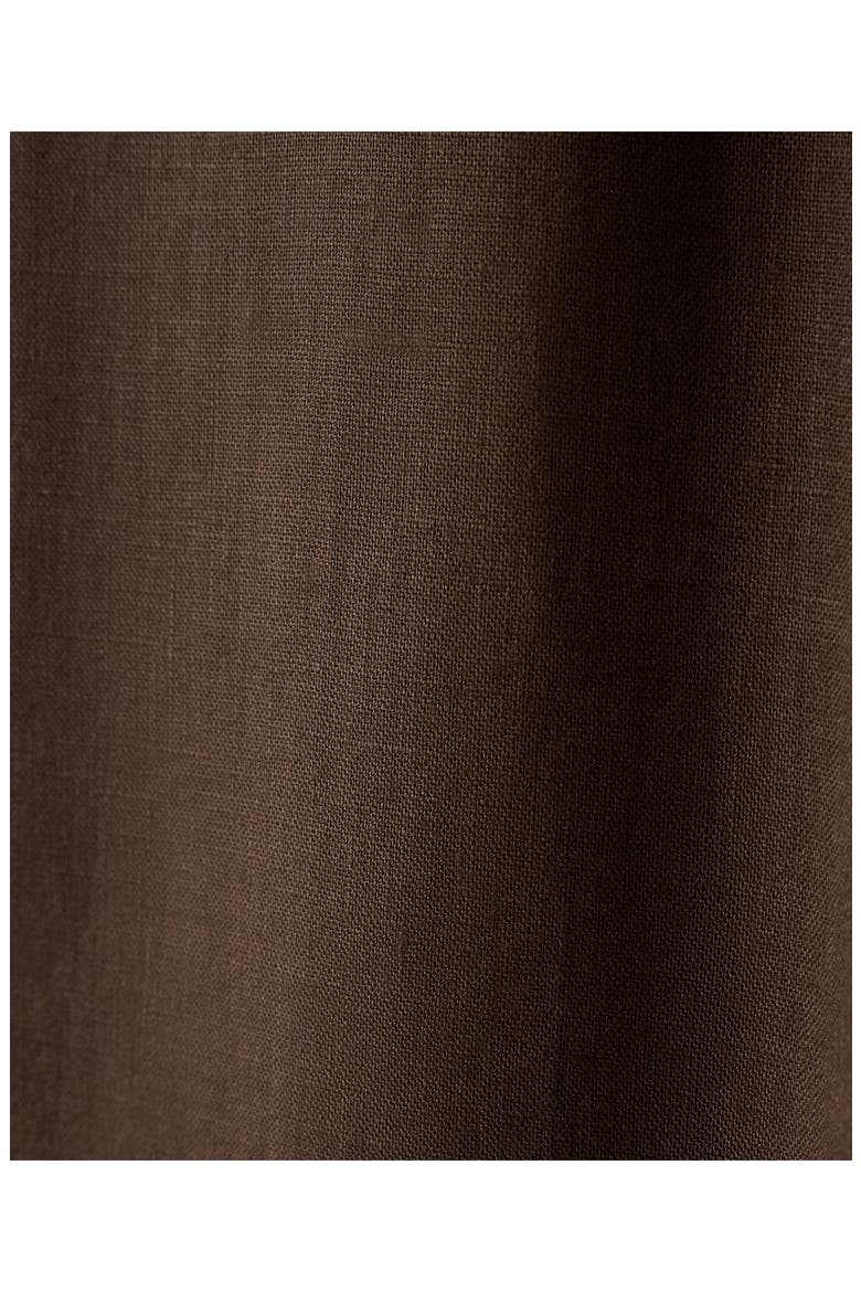 Pull-On Wide Leg Linen Pants, Alternate, color, CHOCOLATE