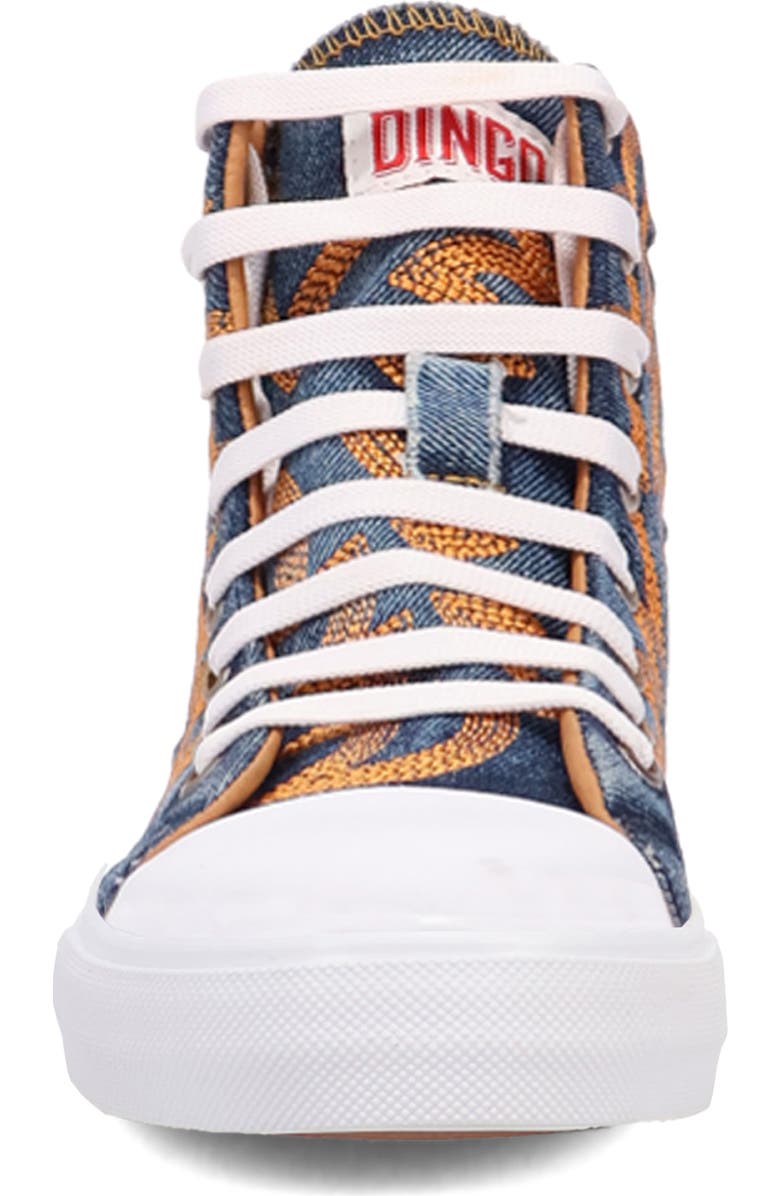 Dingo Game Day High Top Sneaker, Alternate, color, Denim