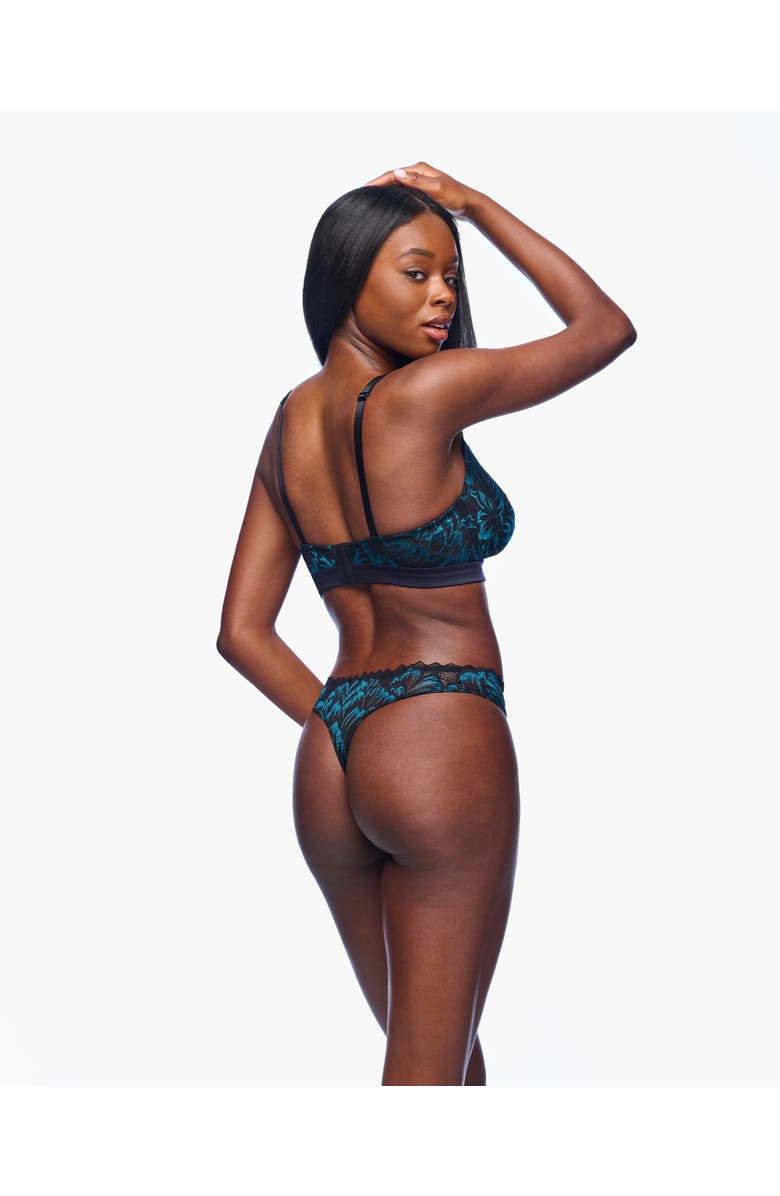 Cosabella Encantata Thong, Alternate, color, Black/Canale