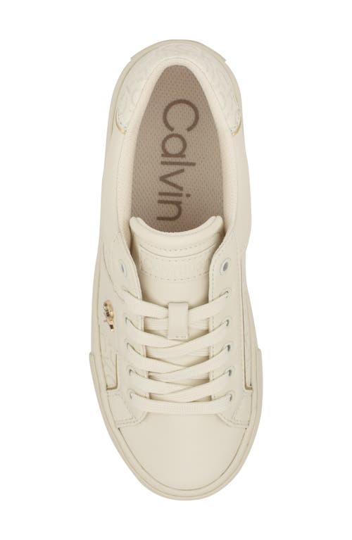 Shop Calvin Klein Charie Sneaker In Ivory