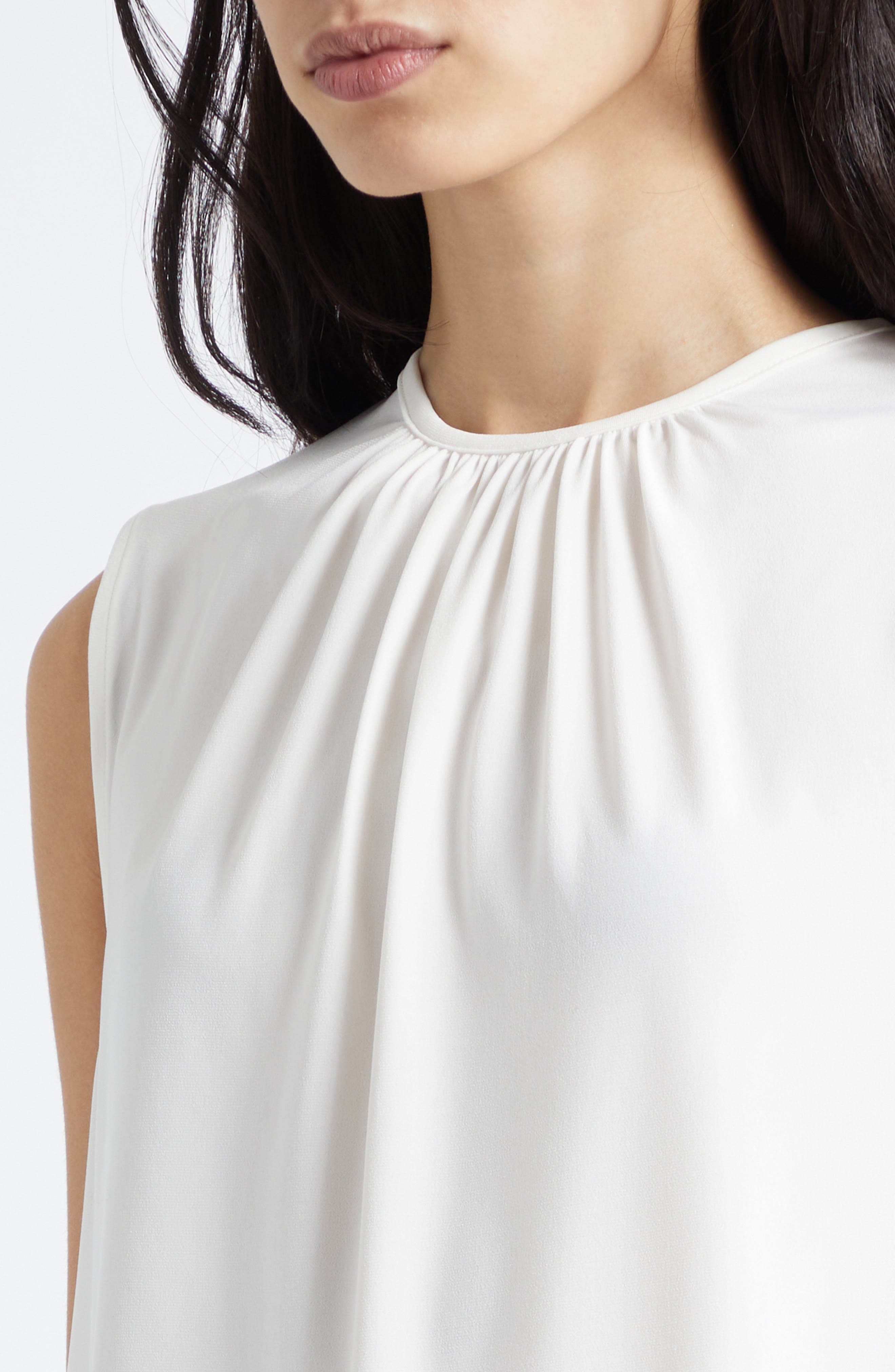 Vince Gathered Jewel Neck Top (Women) | Nordstromrack